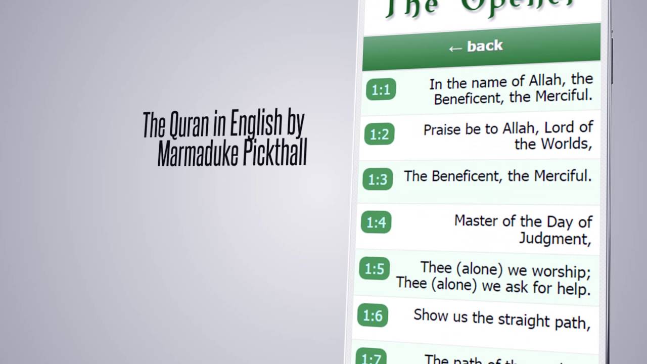 Quran Pickthall Translation Free