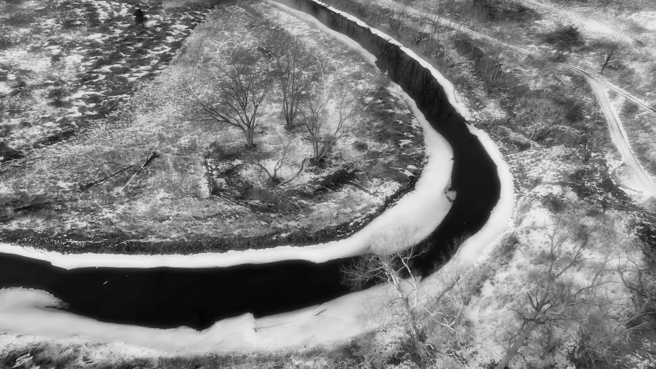 Winter Flight over Cascade Valley