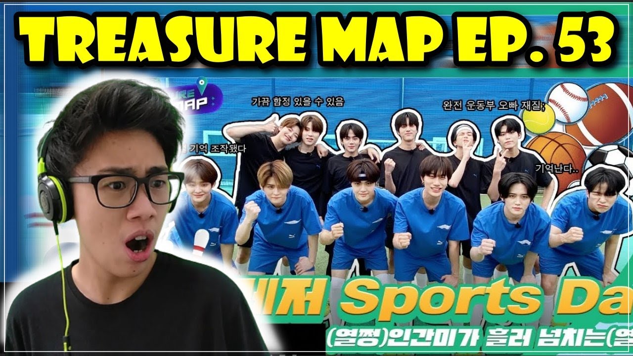 [TREASURE MAP] EP.53 REACTION ⚽️ 트레저 Sports Day 🏀 (열쩡)인간미가 흘러 넘치는(열쩡)