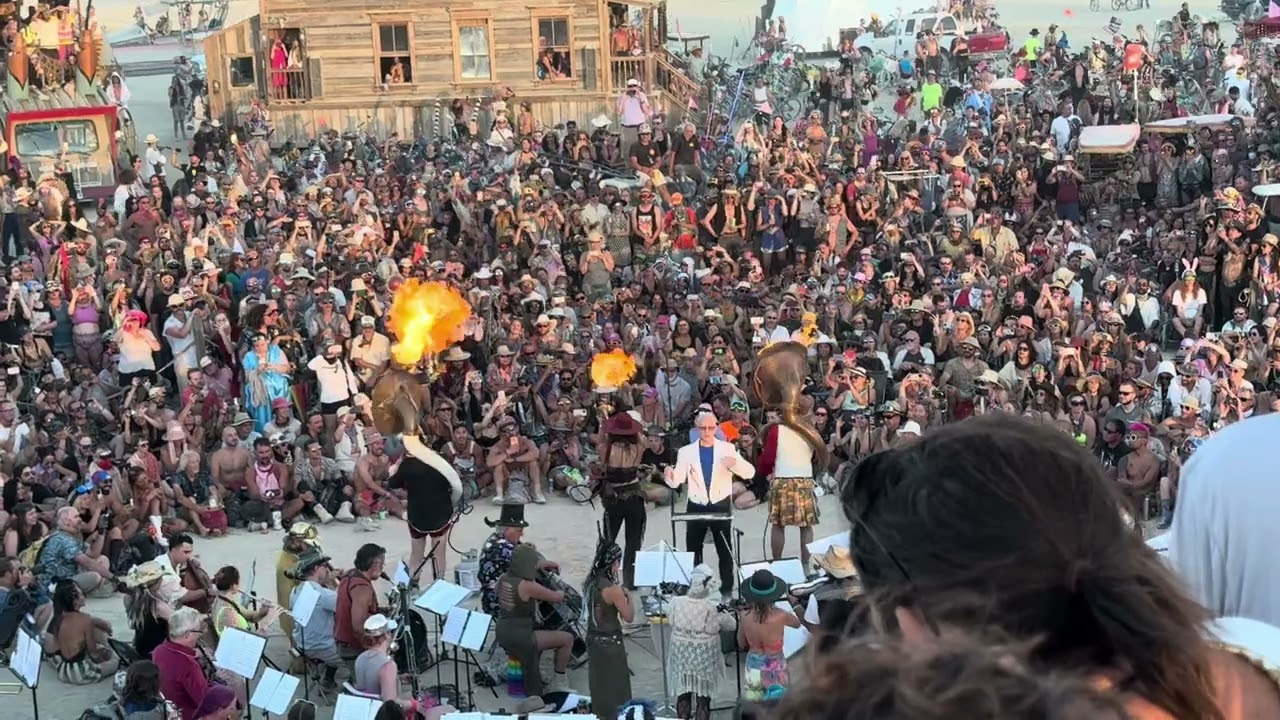 Black Rock City Philharmonic Orchestra performs O Fortuna Carmina Burana, Burning Man 2024