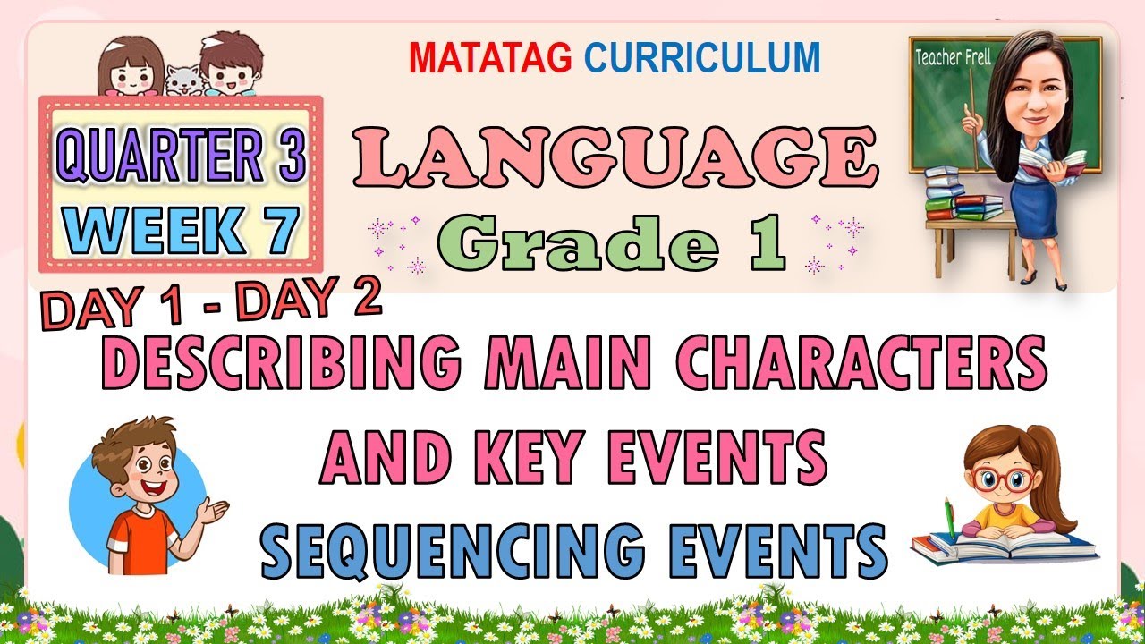 LANGUAGE 1 QUARTER 3 WEEK 7 DAY 1-2 | DESCRIBING MAIN CHARACTERS AND KEY EVENTS; SEQUENCING EVENTS