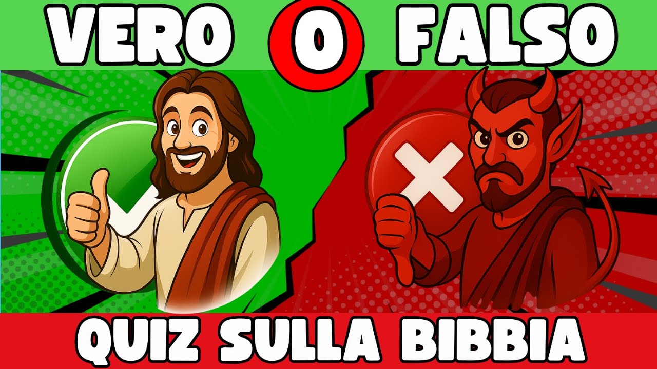 🇮🇹 VERO o FALSO? Il Quiz sulla bibbia Metti alla prova la tua Conoscenza delle Scritture! 🤔