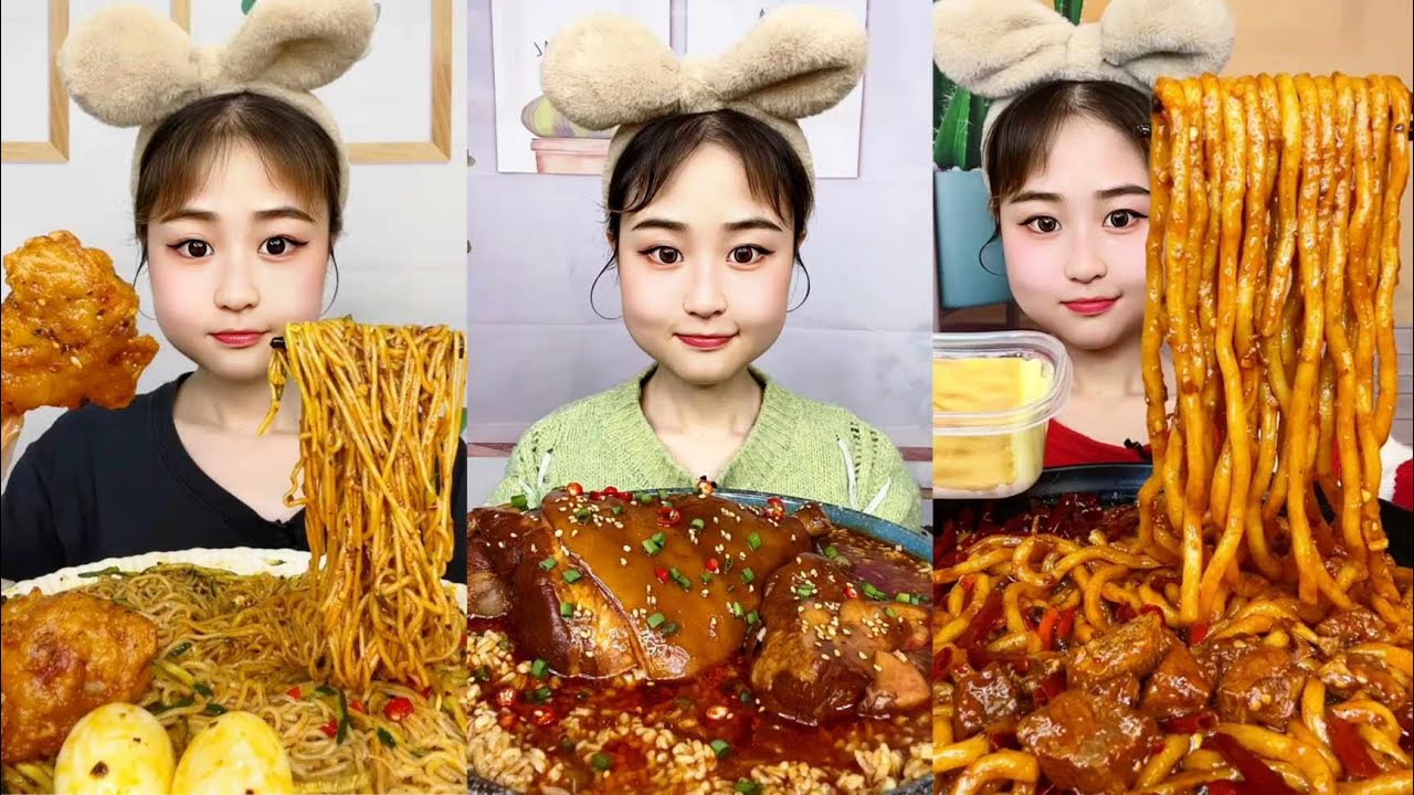 ASMR | 매운라면치킨 먹방 | 중국음식먹방 | 돼지갈비과흰쌀밥 먹방 | 돼지고기와당면김치과흰쌀밥 먹방 | 대창먹방/치킨버거 먹방 | 비빔면삼겹살 먹방 | 인기있는음식 모음이팅쇼