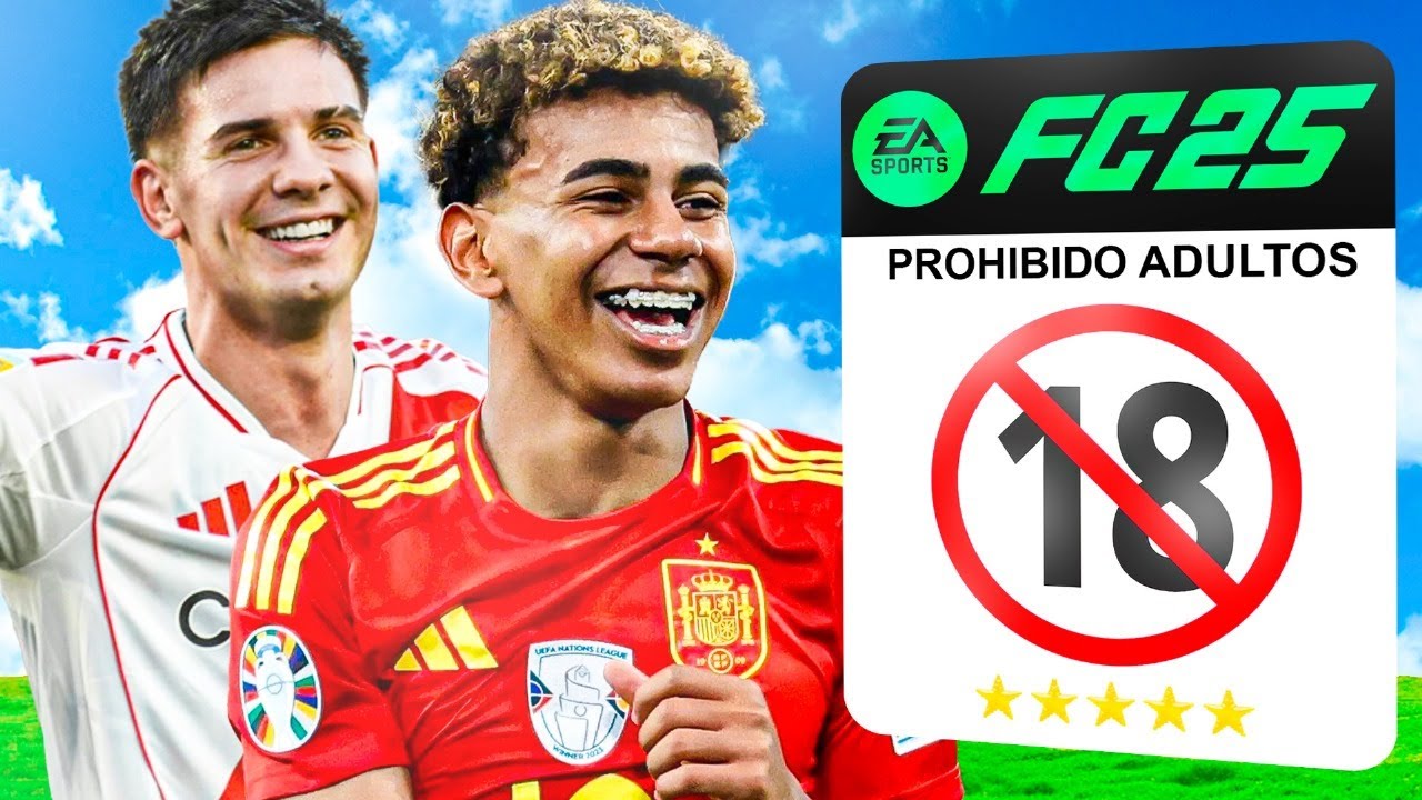 ¡Creé el MEJOR Equipo de SOLO MENORES de Edad... en FC 25!