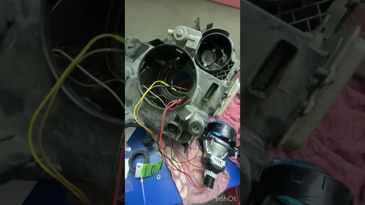Установка Bi-Led модуля Aozoom A13 на Nissan Qashqai j10 2011г