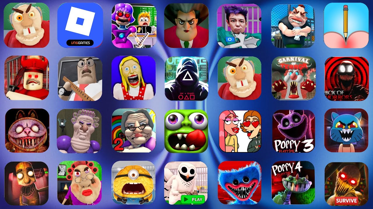 DHUUR'S DUNGEON, CAPPUCCINA, 99 NIGHTS, CRAZY CARNIVAL, TEAM DENTIST, SIREN COP, ROBLOX JUMPSCARE'S
