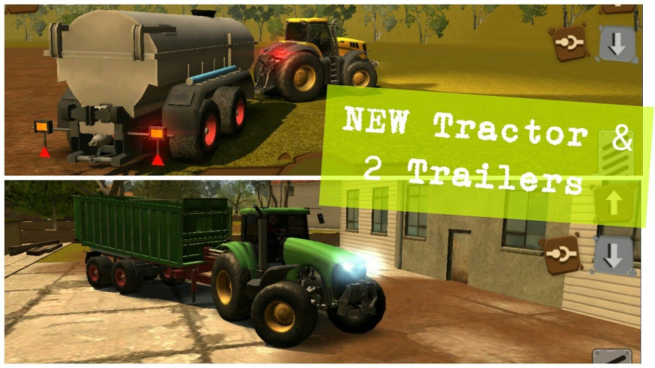 Farmer Sim 2018 - Ovilex (iOS/ Android)New Tractor & 2 New Trailers Gameplay Video
