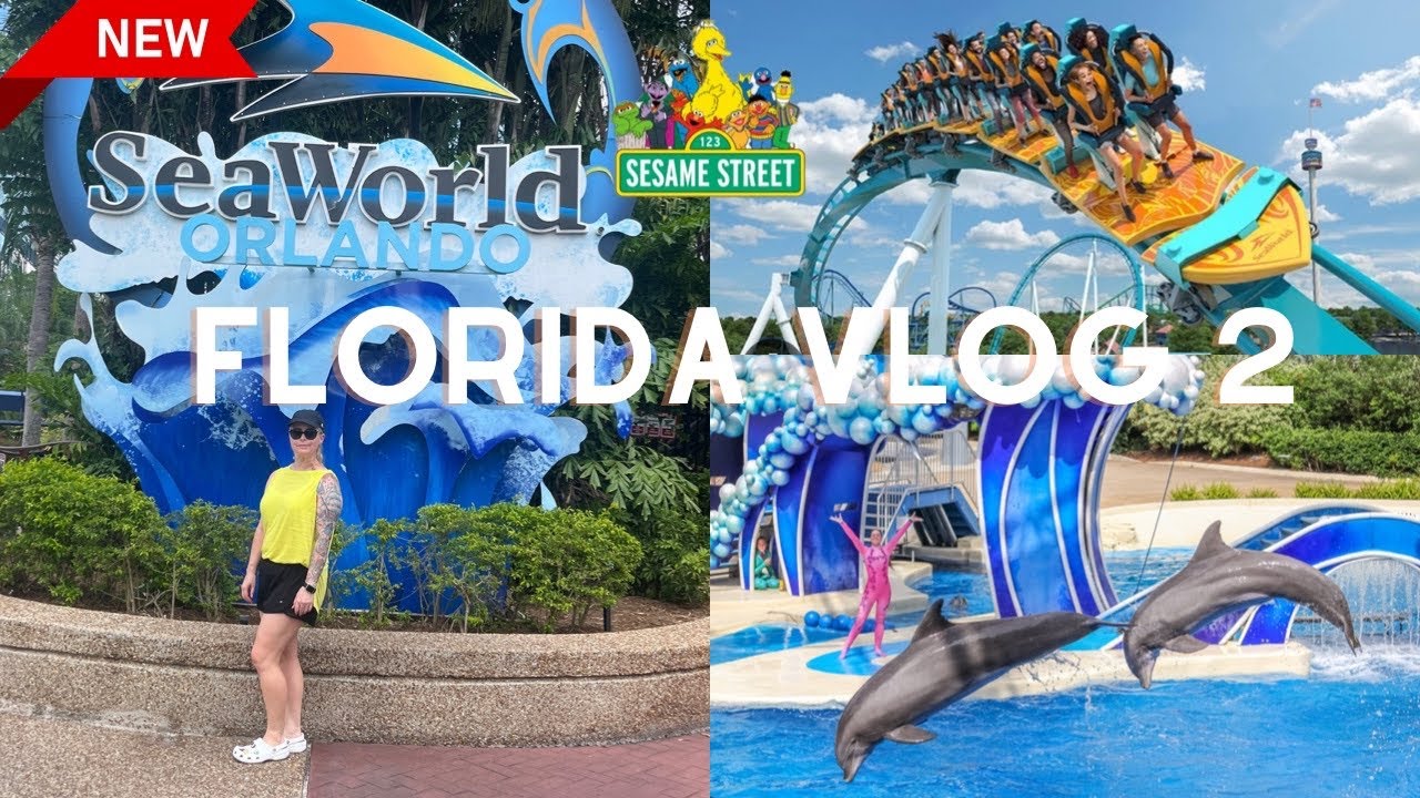 Florida Vlog 2 Seaworld Orlando  august 2023 ride povs 4k
