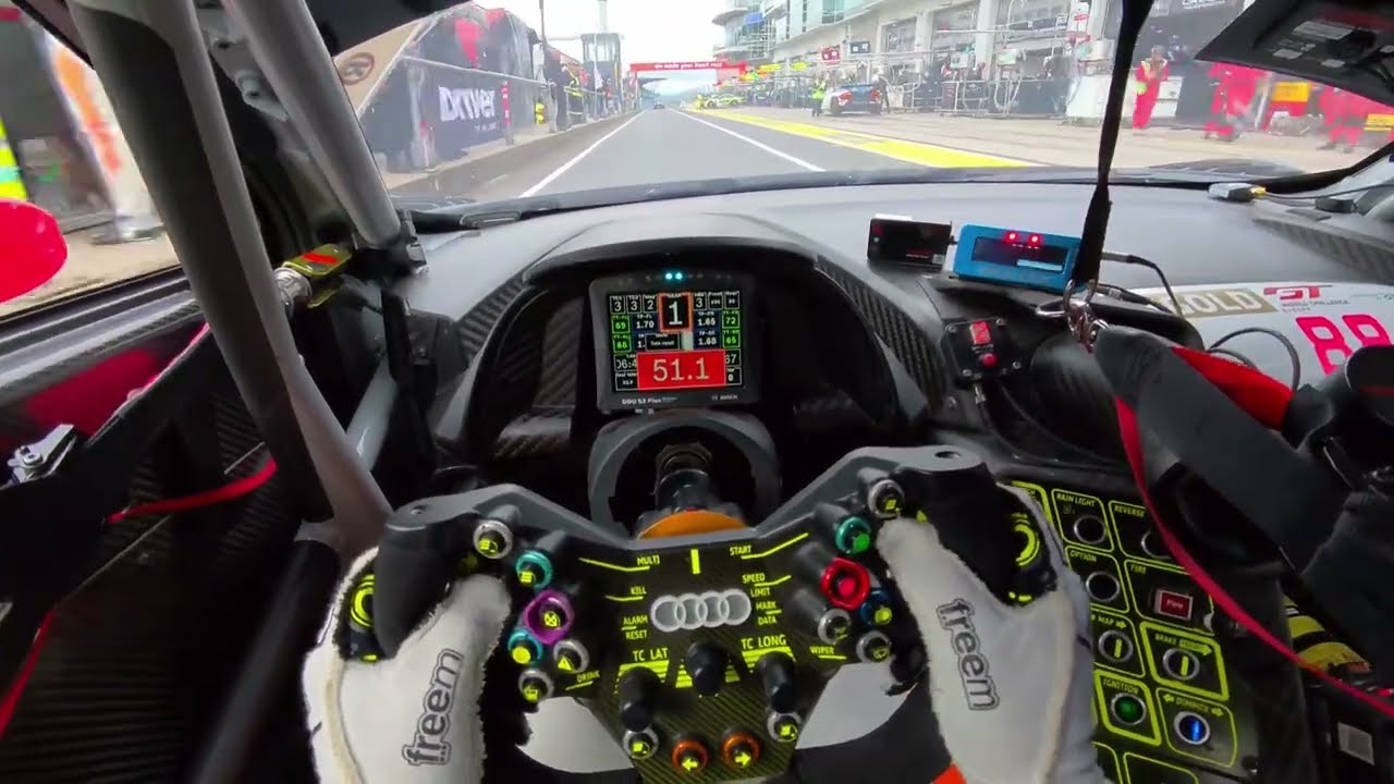 AUDI R8 GT3 ON BOARD | Nürburgring GP // RAW Footage 4K