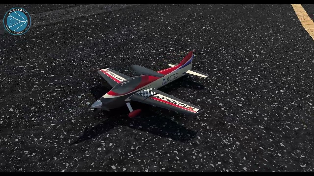 [Archive-2022] VSKYLABS RC 'Sampler' (F3A type) demo X-Plane 11