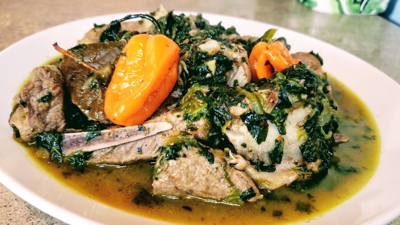 PORC RIBS SOUP With SPINACH