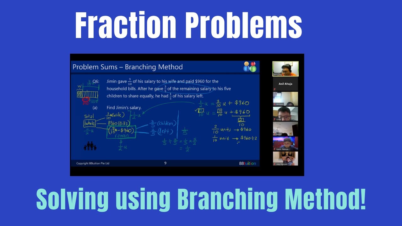 Fraction Problems - Solving using Branching Method!