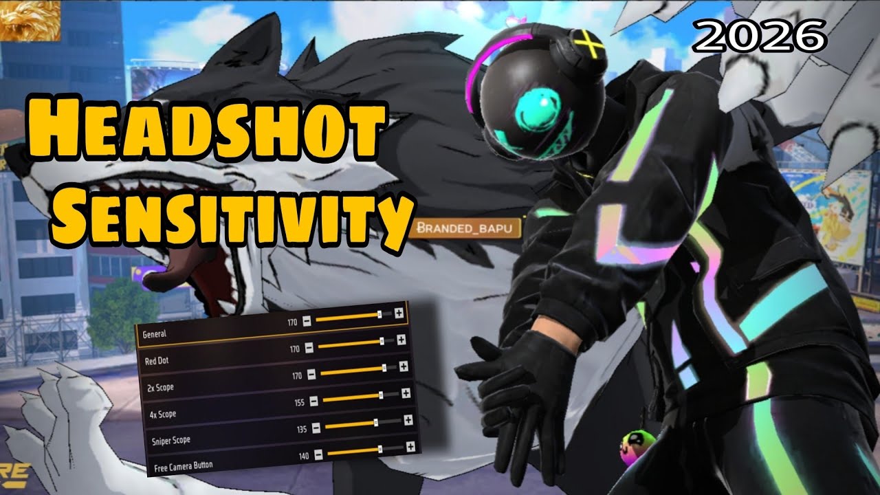 Headshot Sensitivity | Headshot Best Sensitivity 2026 | 100% working #headshot #freefire 