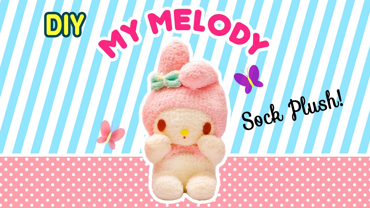 DIY My Melody Sock Plush | A Collaboration with Minty Mina D
