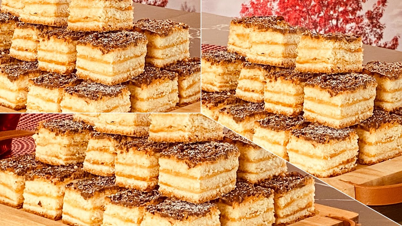 Gâteau sec //DZ//حلوة جافة  3 طبقات اقتصادية ذوق ليزاموندين ذوق خيالي يهبل وصفة تجارية كمية كببرة