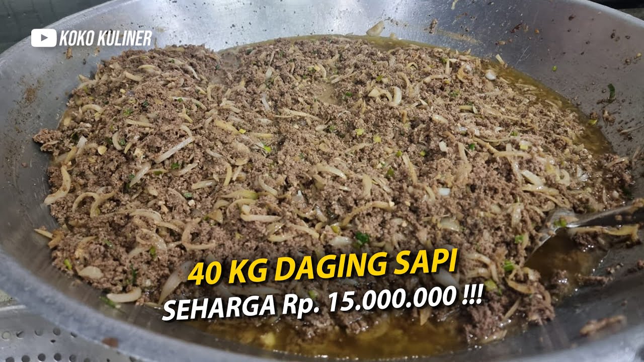 GOKIL !!! DAPET KEPERCAYAAN MASAK 40KG DAGING SAPI DENGAN OMSET 15 JUTA...