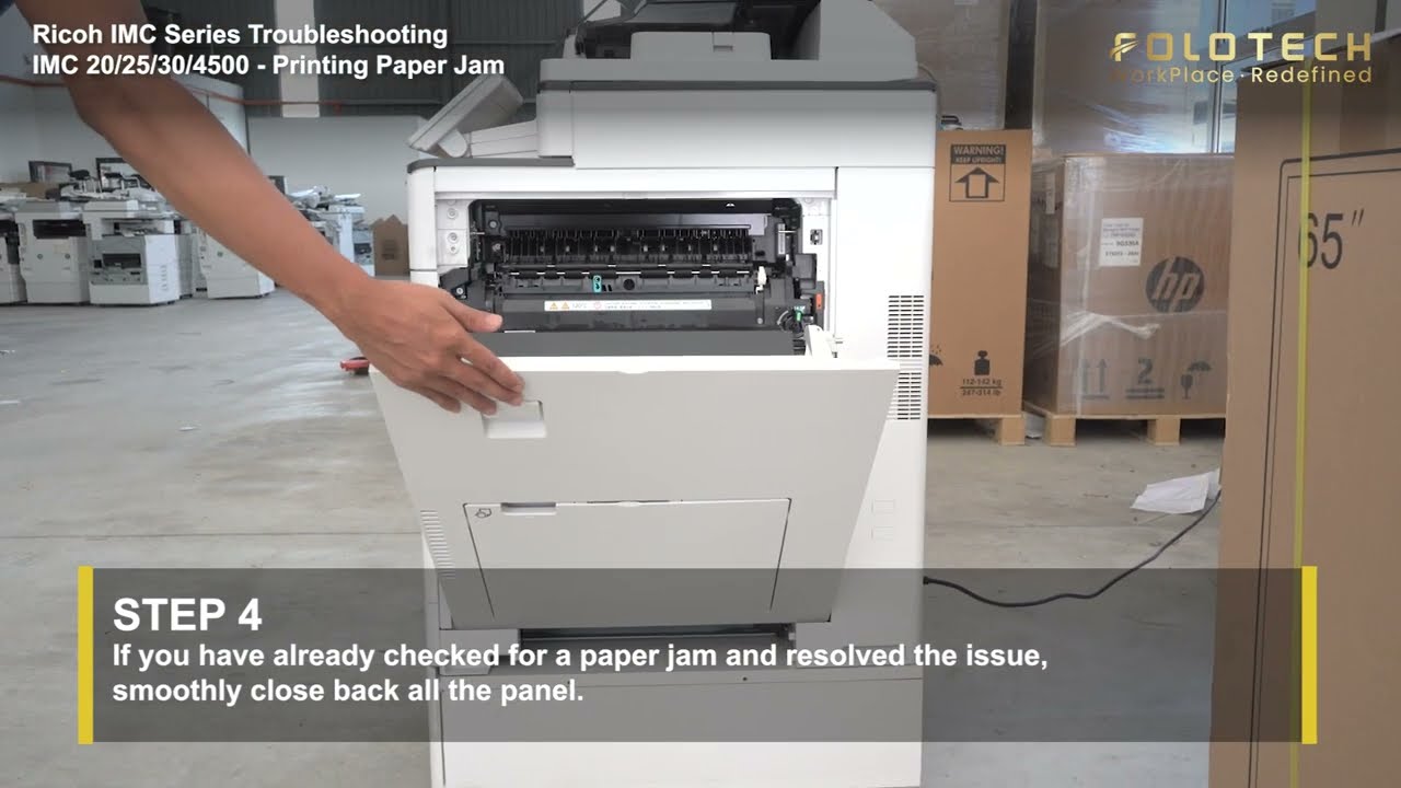 How to Troubleshoot Ricoh IMC Series Printing Paper Jam Problem