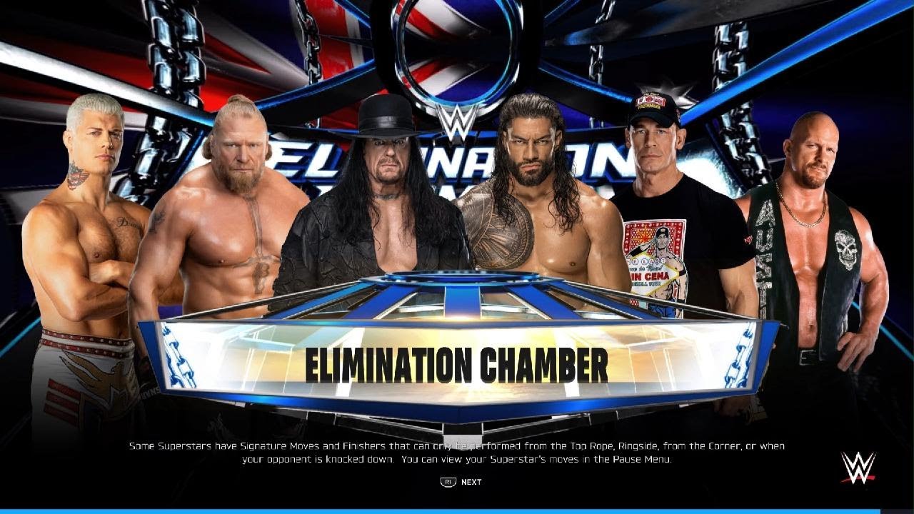 WWE 2K25 - 6 Legends Elimination Chamber Match | PlayStation 5