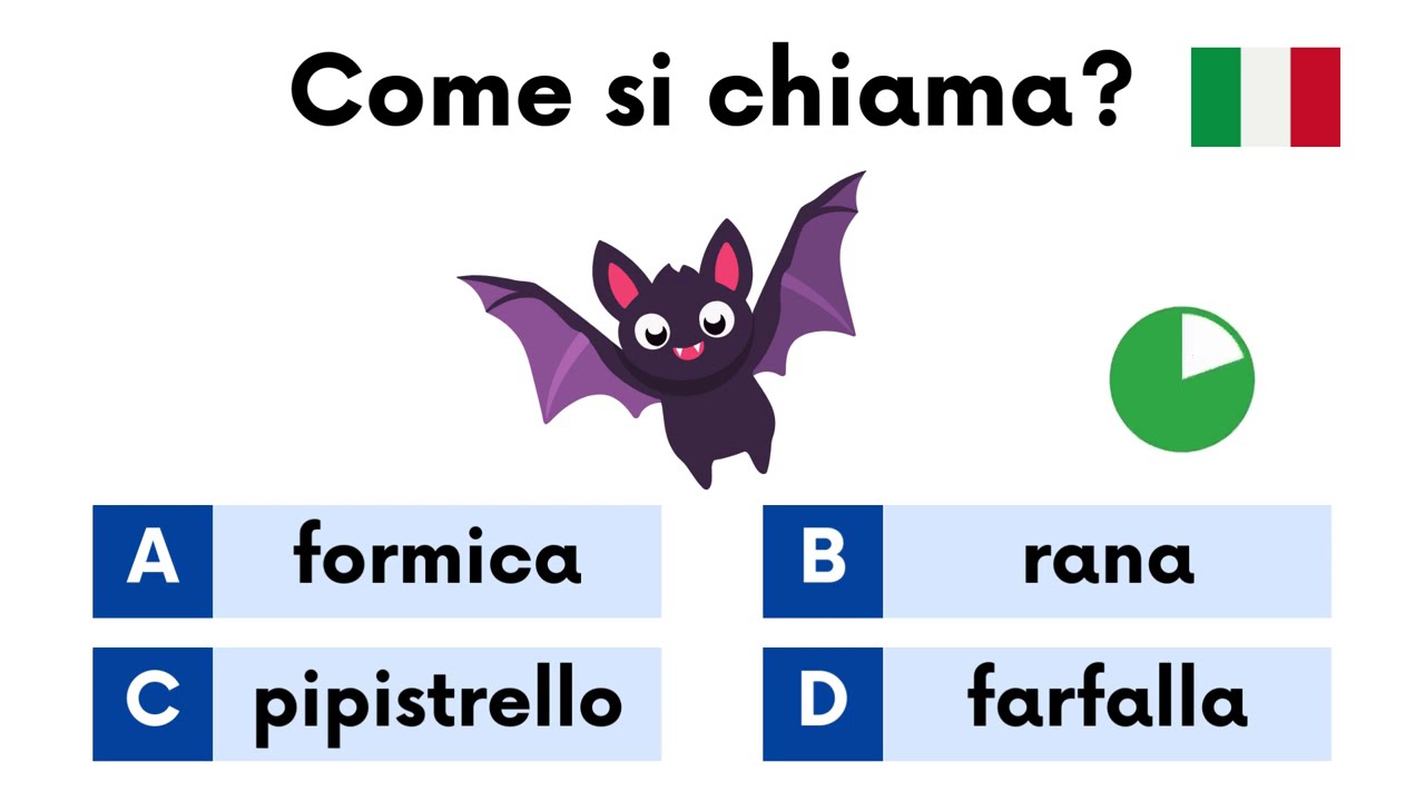 Mixed Italian Vocabulary Quiz  | CAN YOU SCORE 100%?  | #challenge2