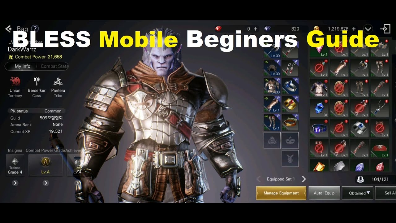Bless Mobile Beginners Guide: Level Up, Power Up Faster & More Tips