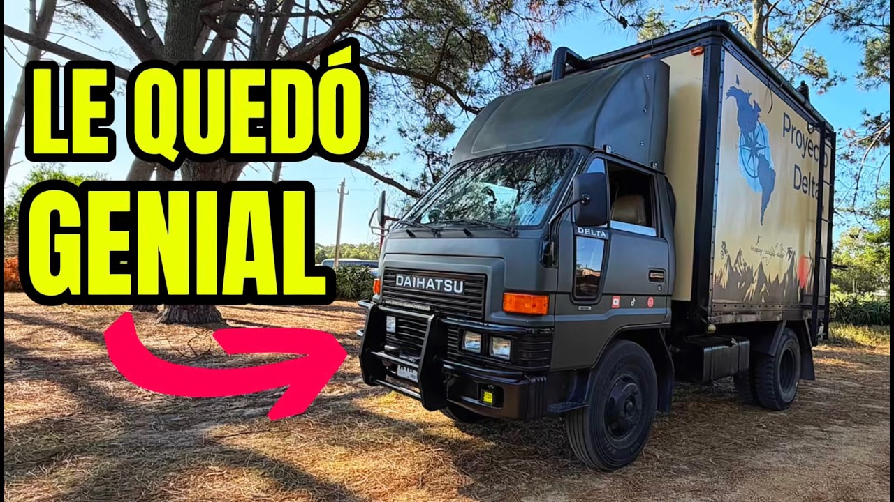 Transformó un camión de helados en un hermoso motorhome para ir hasta Alaska, TOUR CAMION Daihatsu