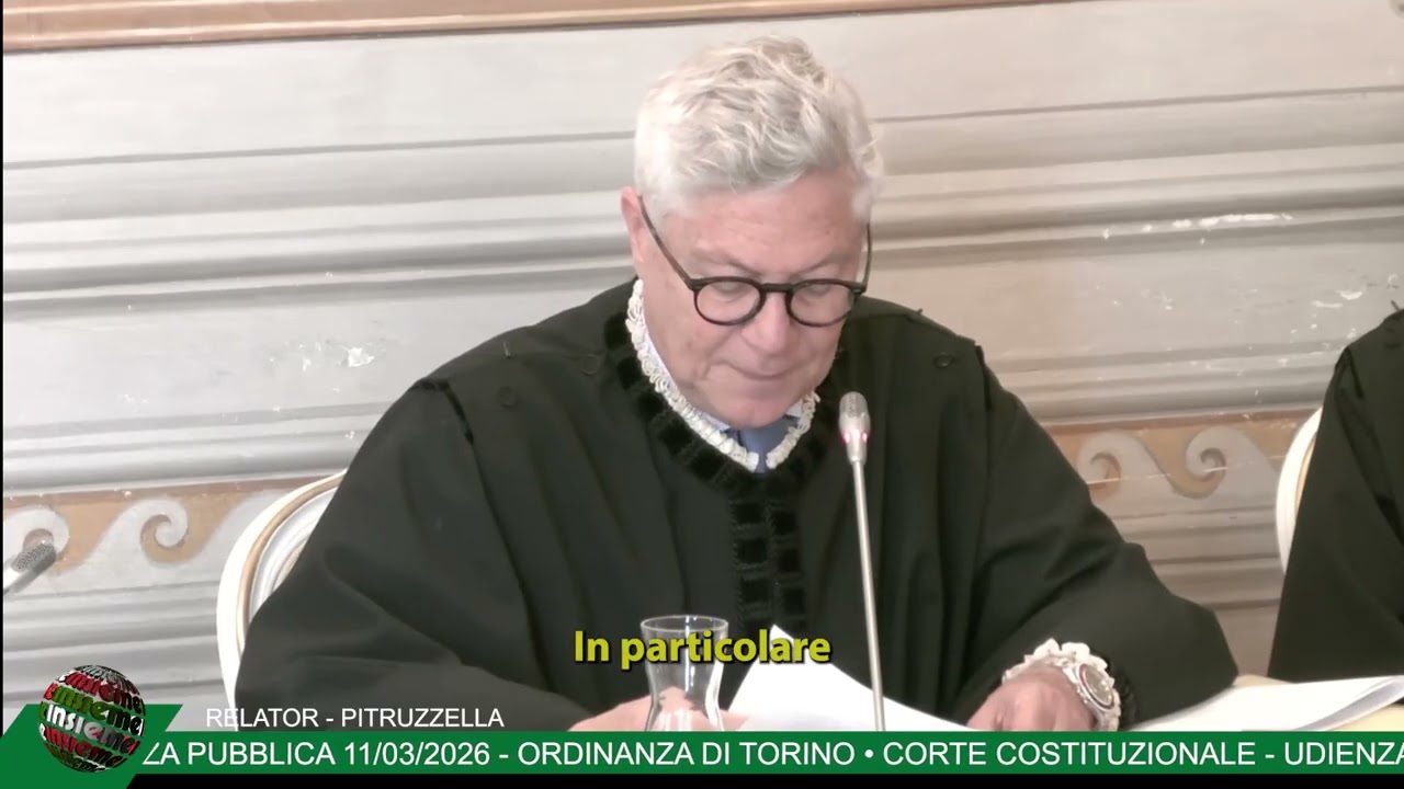 ORDINANZA DI TORINO (0) - Udienza corte costituzionale   integrale (Legendas em italiano - IA)