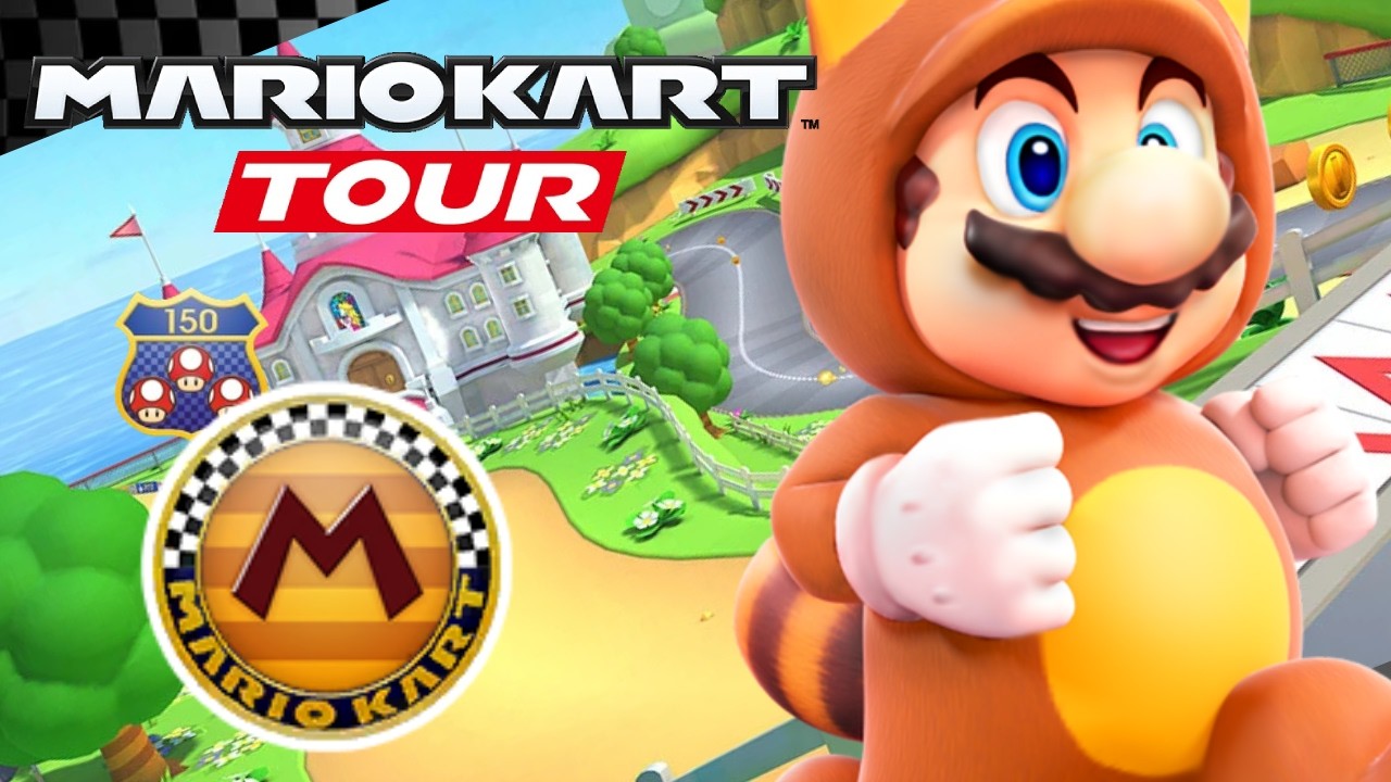Mario Kart Tour Mario Tour Tanooki Mario Cup Gameplay 