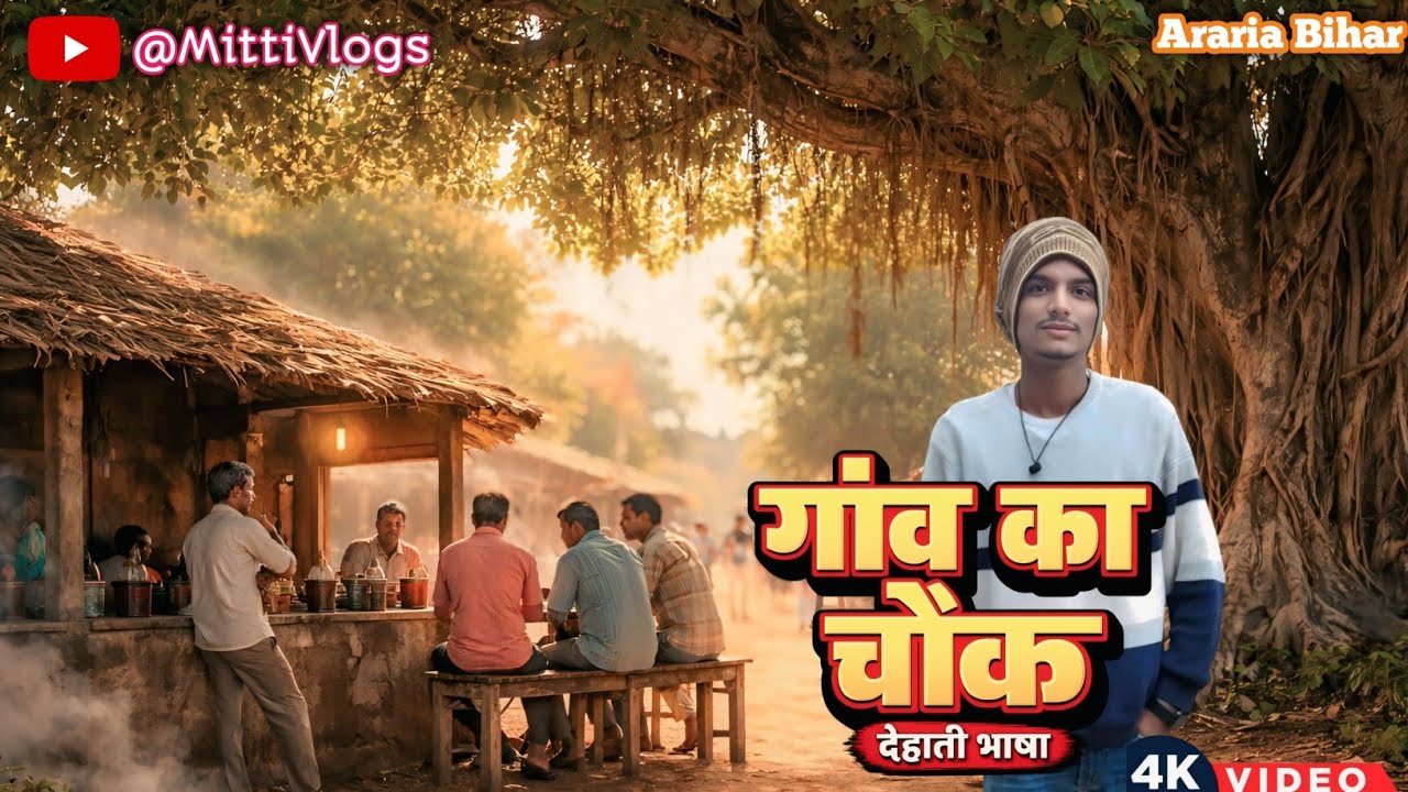 गांव का चौक || Gaon Ka Chowk || Mitti Vlogs || देहाती भाषा में बलोग 