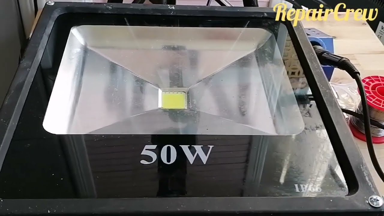 50 Watt Led Projektör Tamiri, Led projektör Led driver kontrolü, Arızalı olan Led değişimi yapıldı