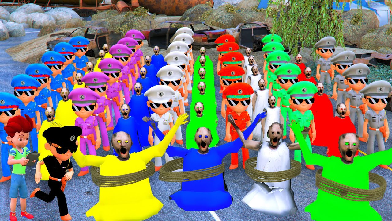 🤯😡1000 Granny Chased Kicko, Kicko Playing Hide And Seek 🤣 in GTA 5 GTA5 Gameplay