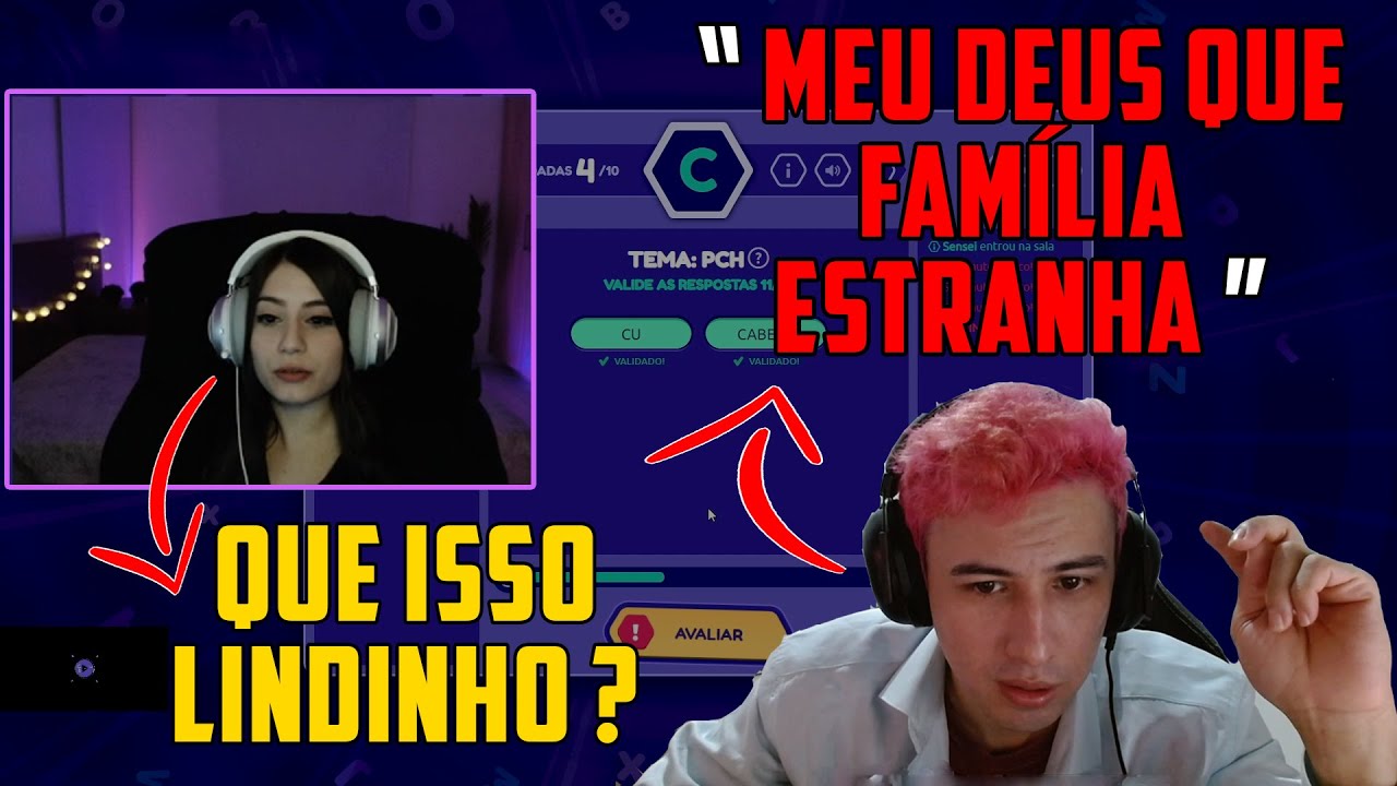 LINDINHO JOGANDO STOP E GARTIC COM A FAMÍLIA DA YAYAH ( impossível n rir )
