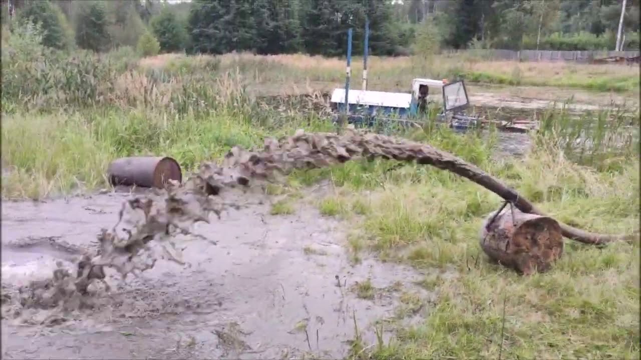 Землесос фрезерный. С измельчителем. РА 170. Земснаряд Боцман. Dredger. Amphibious