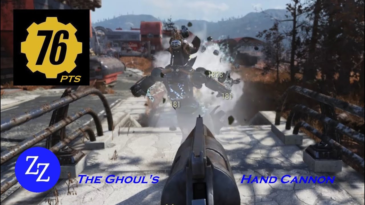 Trying out The Ghoul's Hand Cannon on the Fallout 76 Public Test Server