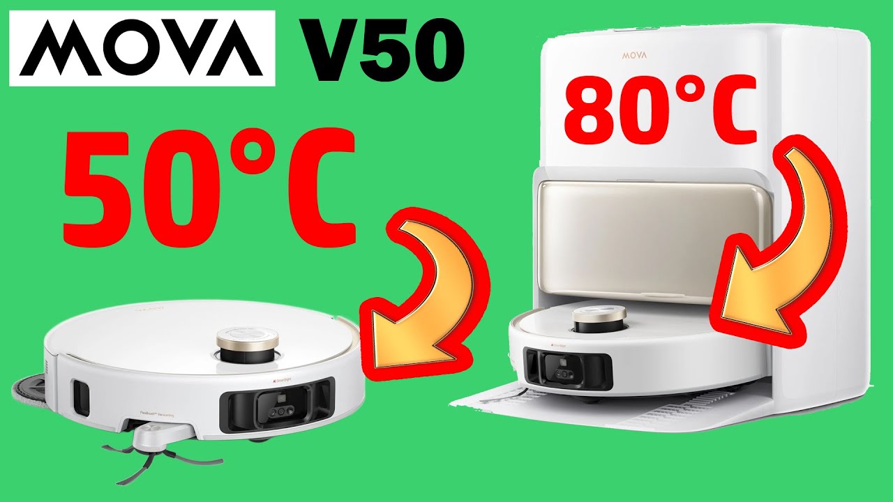 🔥 LAVE LES SOLS à l'eau CHAUDE 🔥  MOVA V50 Ultra Complete ✅  TEST Ultra Complet