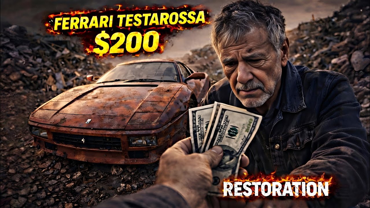 This Ferrari Testarossa Was Abandoned… Bought for $200 | ASMR Rebuild
