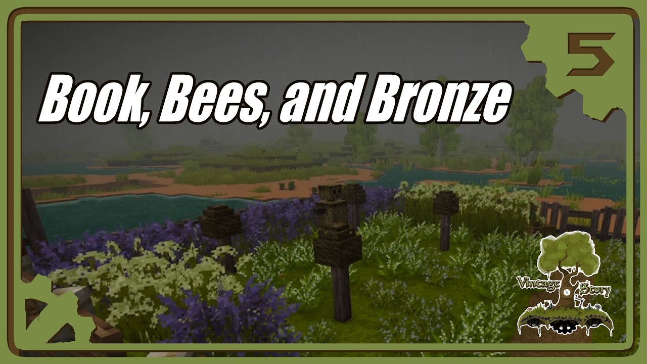 Vintage Story Playthrough 05   Finding a Lore Book, Getting Bees, and Making Bronze