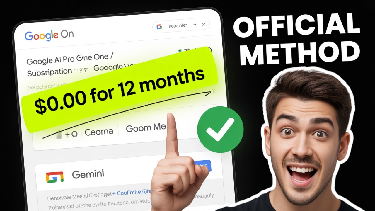 Get Gemini Pro 12 Months FREE!