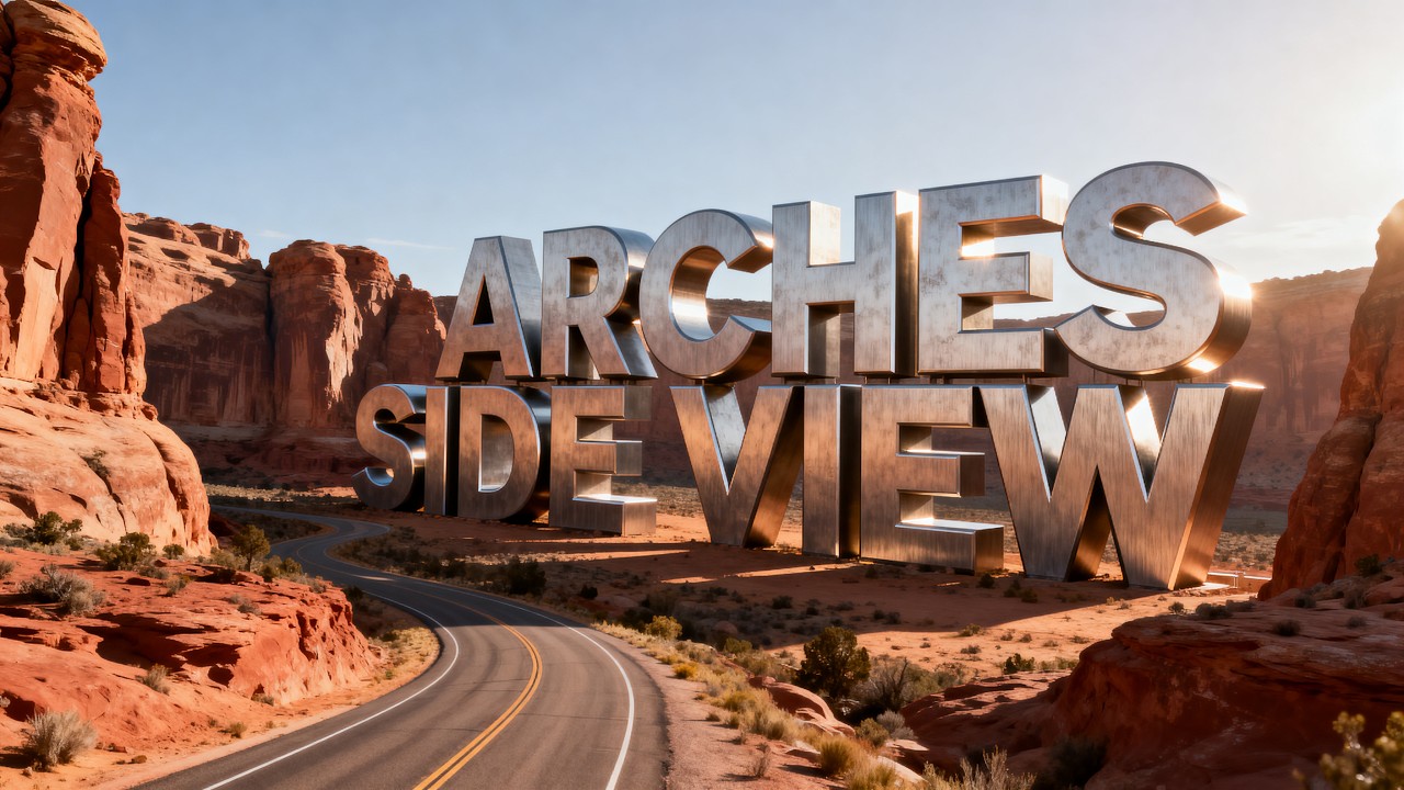 Arches National Park Side Perspective Scenic Drive (4K) | Part 3