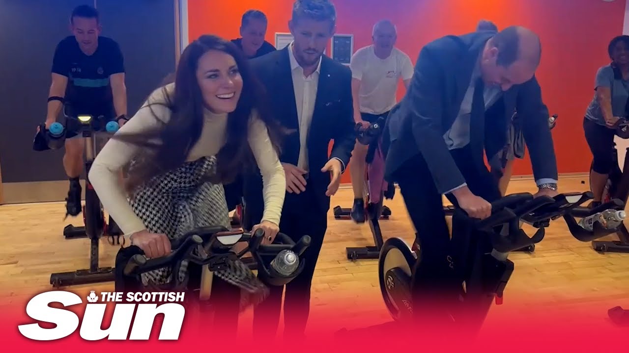 Kate beats William at endurance spin class as Prince & Princess of Wales visit Aberavon