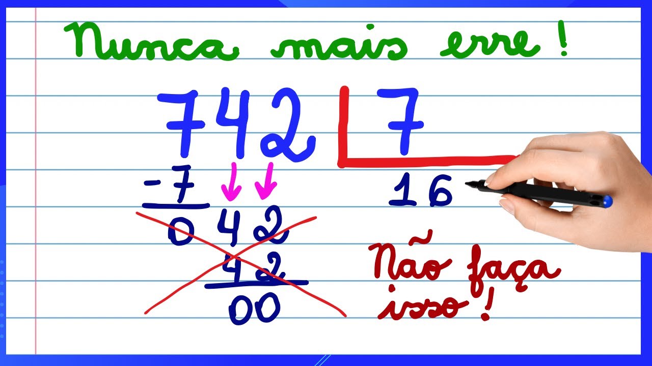 É AQUI QUE VOCÊ ERRA !! APRENDA COMO FAZER UMA DIVISÃO AGORA! AULA PARA INICIANTES!