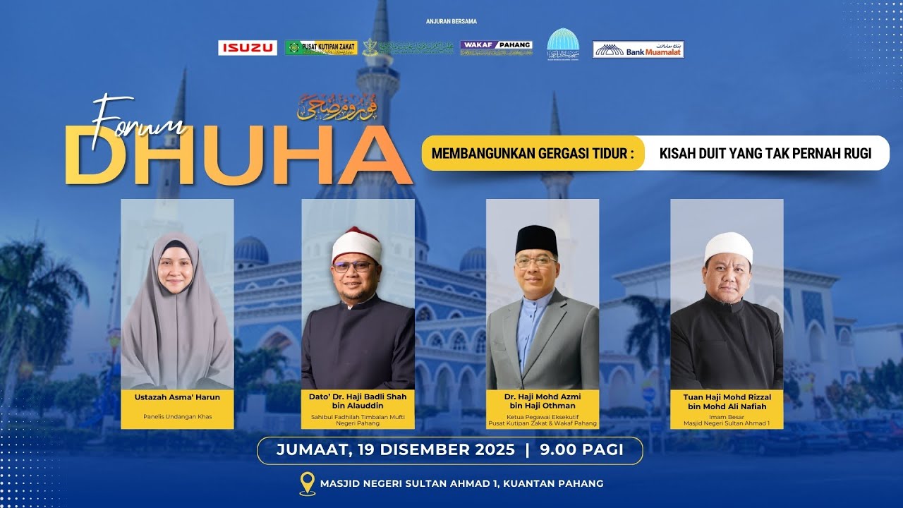 📌 LIVE:  FORUM PERDANA “Membangunkan Generasi Tidur: Kisah Duit Yang Tak Pernah Rugi”