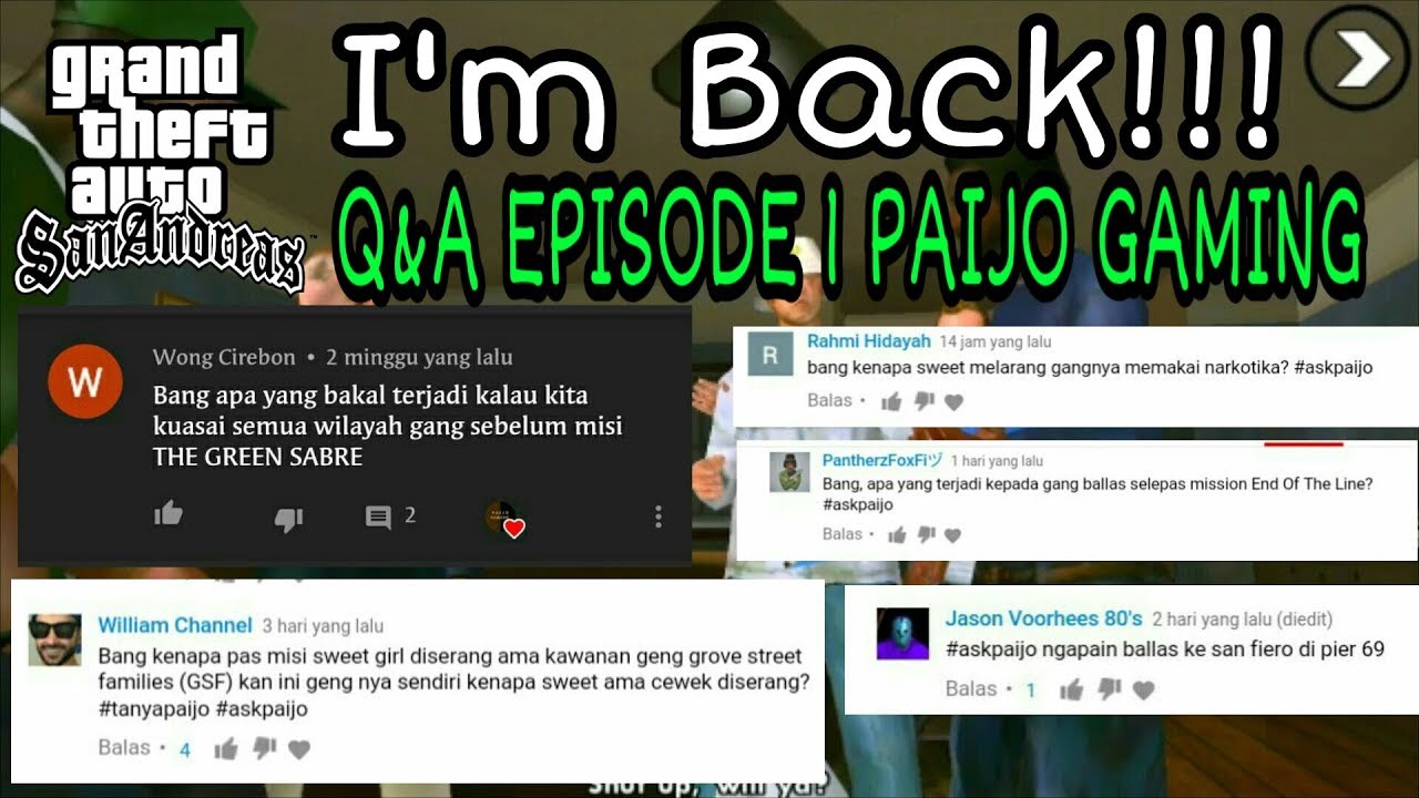 Question and Answer Seputar GTA SA - Paijo Gaming