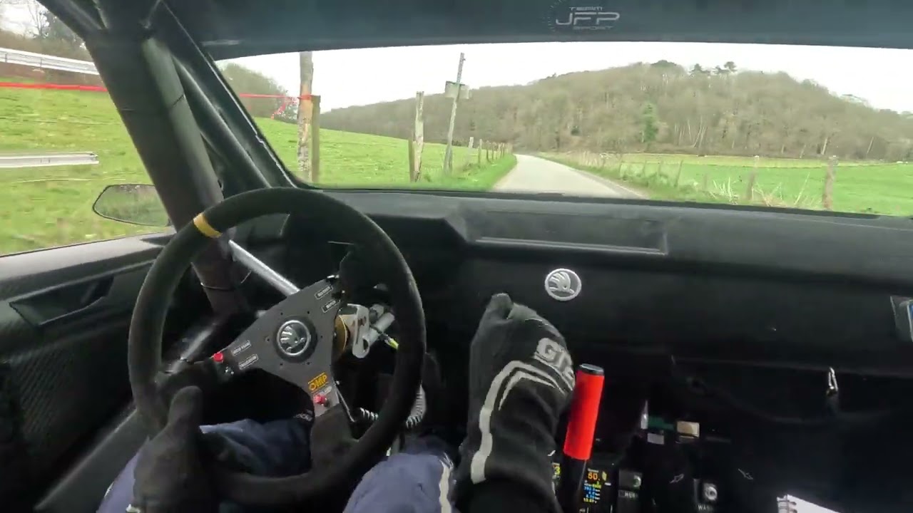 Es4 Rallye de Lillebonne Pays de Caux 2025 - Jeff & Victoria PIAU - Skoda Fabia R5