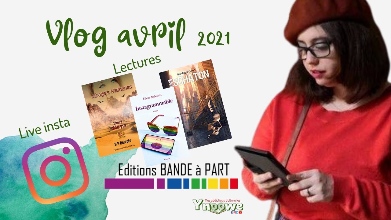 Vlog Avril : idées cadeaux, lectures communes, autoédition, Bandes à part