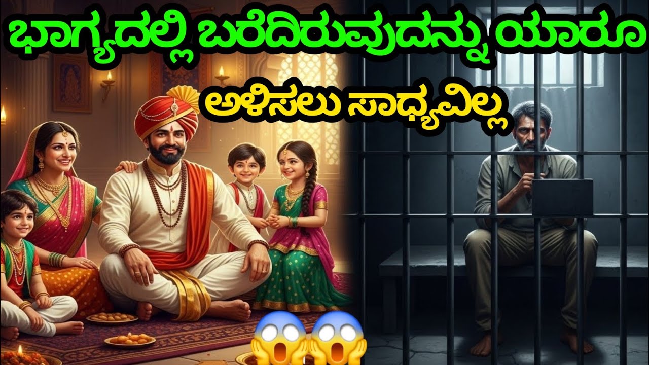 ಭಾಗ್ಯದಲ್ಲಿ ಬರೆದಿರುವುದನ್ನು ಯಾರೂ ಅಳಿಸಲು ಸಾಧ್ಯವಿಲ್ಲ 😱😱 | Kannada story | motivational story kannada