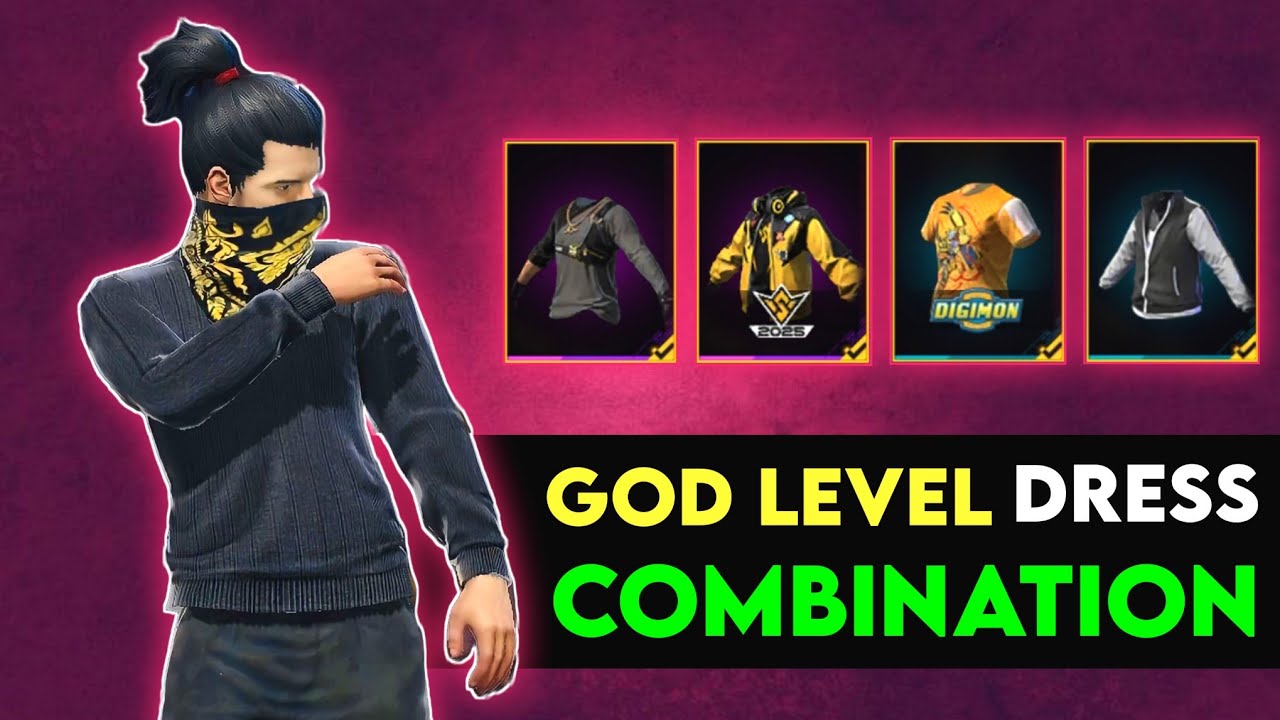God Level Dress Combination | No Top Up Dress Combination | Free Fire Dress Combination