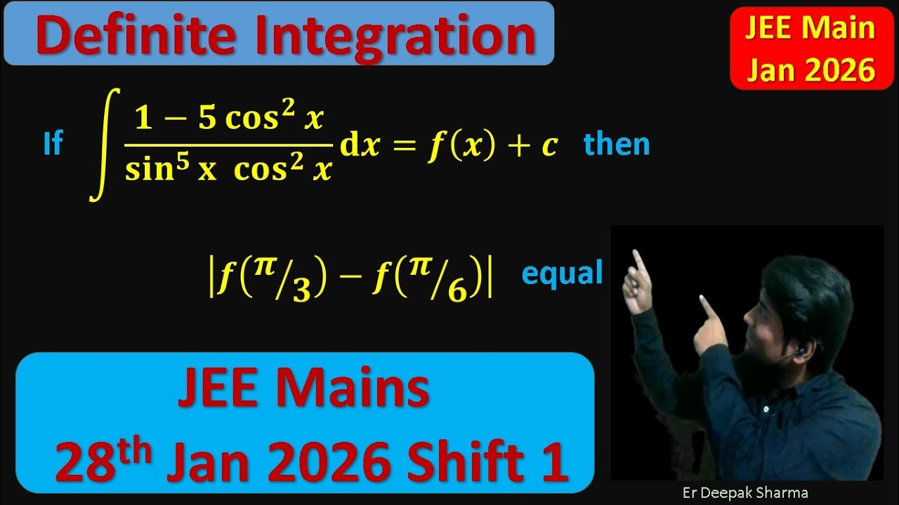 Jee Mains 2026, 28th Jan shift-1 , Q-04  #jee #jeemaths #iit #iitjee   #jeemains #jeemains2026 #iit