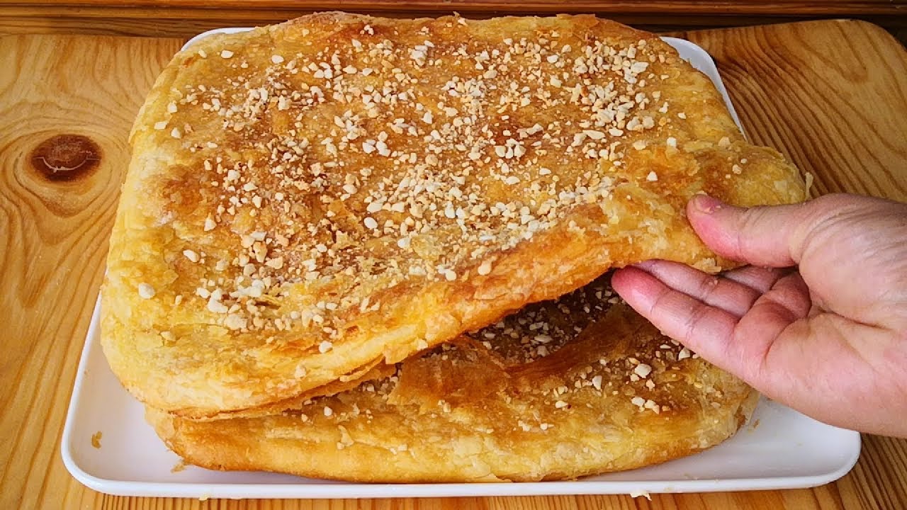 مسمن الحليب في الفرن بالحجم العائلي مورق وهشيش شهوة منو عمرك تستغناي عليه 😋