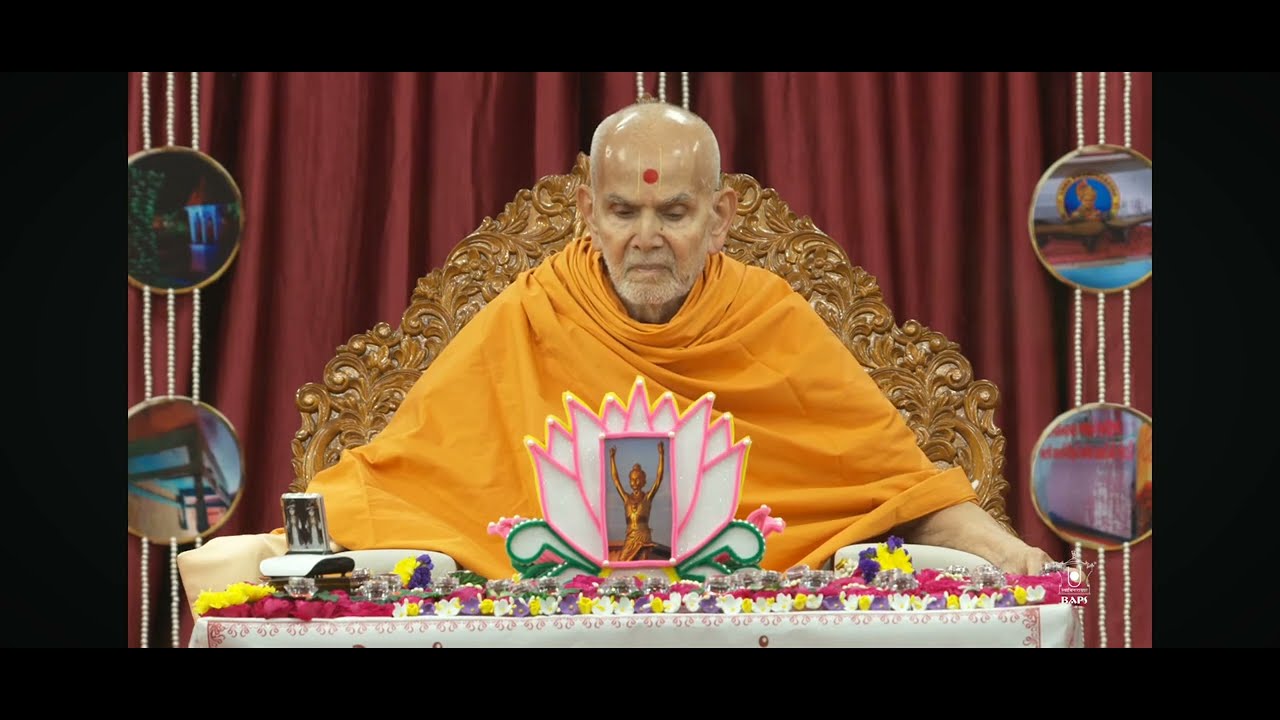 Mahant Swami Maharaj Morning Puja Darshan, Atladara, India, 11 Feb 2026#baps#viral #video#live 