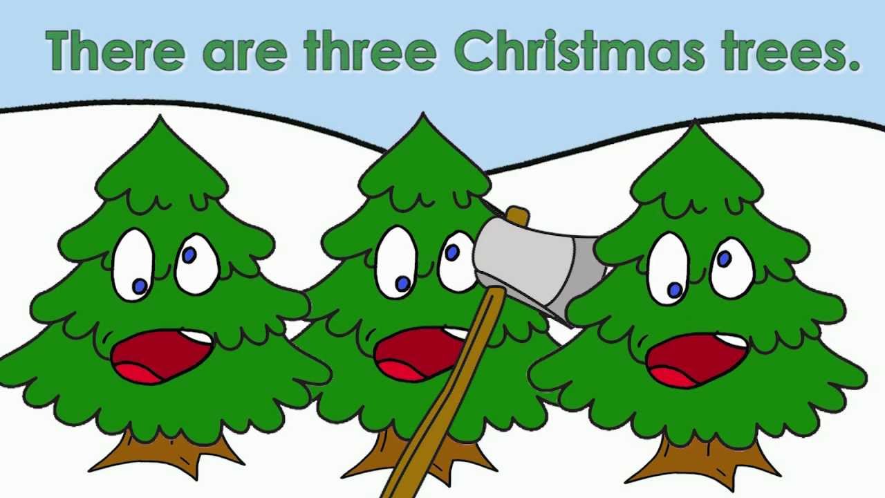 Three Christmas Trees | Christmas Songs for Kids